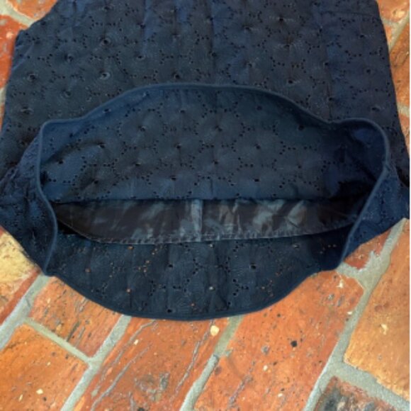 Tulle Eyelet sleeveless Peter Pan collar top size L - Picture 11 of 12